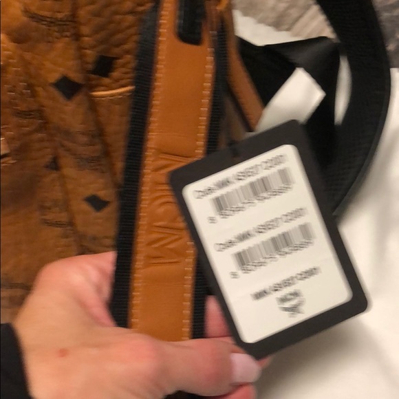 NWT MCM Camel/Black Backpack - Picture 2 of 8